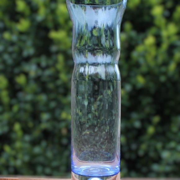 Bo Borgstrom Aseda Glassbruk Sweden Blue Glass Bamboo Vase excellent - Picture 8 of 8